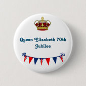 Königin Elizabeth 70. Jubilee Button (Vorderseite)