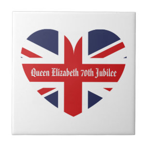 Königin Elizabeth 70. Jubilee Fliese