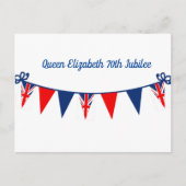 Königin Elizabeth 70. Jubilee Postkarte (Vorderseite)