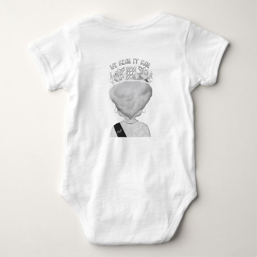 Königin Elizabeth Baby Strampler (Rückseite)