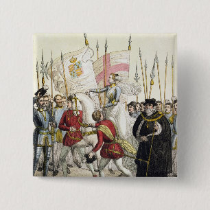 Königin Elizabeth I (1530-1603) die Truppen Button