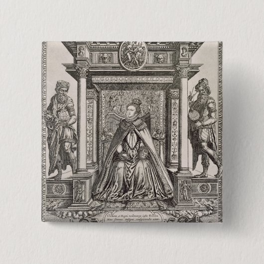 Königin Elizabeth I (1533-1603) als Gönner von Button (Vorderseite)