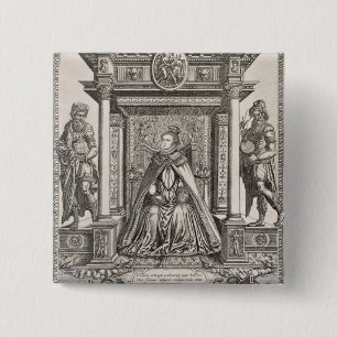 Königin Elizabeth I (1533-1603) als Gönner von Button