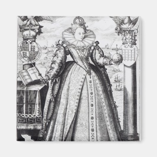 Königin Elizabeth I 1596 Magnet (Vorne)