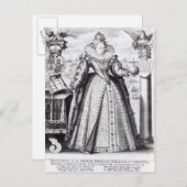 Königin Elizabeth I 1596 Postkarte (Vorne/Hinten)