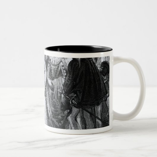 Königin Elizabeth I adelnder Francis Drake Zweifarbige Tasse (Rechts)