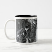 Königin Elizabeth I adelnder Francis Drake Zweifarbige Tasse (Links)