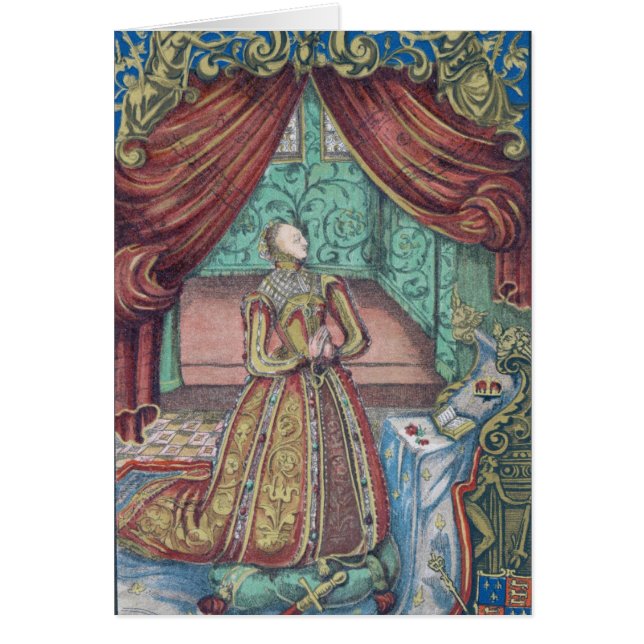 Königin Elizabeth I am Gebet, Frontispiz (Vorne)