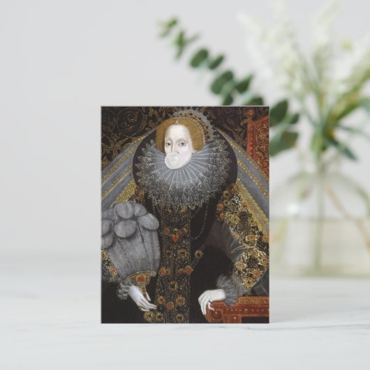 Königin Elizabeth I. bläst ein weißes Kaugummi (Stehend Vorderseite)