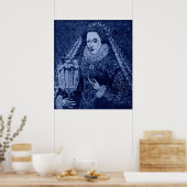 Königin Elizabeth I. blau Poster (Küche)