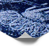 Königin Elizabeth I. blau Poster (Ecke)