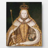 Königin Elizabeth I. in Coronation Robes Fotoplatte (Vorderseite)