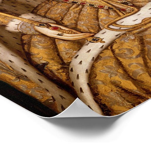 Königin Elizabeth I. in Coronation Robes Poster (Ecke)