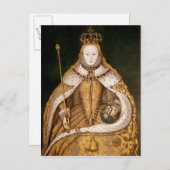 Königin Elizabeth I. in Coronation Robes Postkarte (Vorne/Hinten)