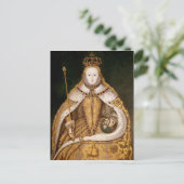 Königin Elizabeth I. in Coronation Robes Postkarte (Stehend Vorderseite)