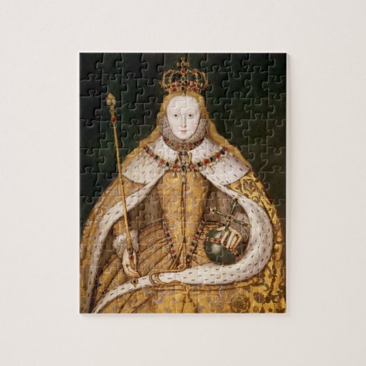 Königin Elizabeth I. in Coronation Robes Puzzle (Vertikal)