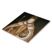 Königin Elizabeth I in den Krönungs-Roben Fliese (Seite)