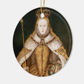 Königin Elizabeth I in den Krönungs-Roben Keramikornament (Links)