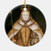 Königin Elizabeth I in den Krönungs-Roben Keramikornament (Hinten)