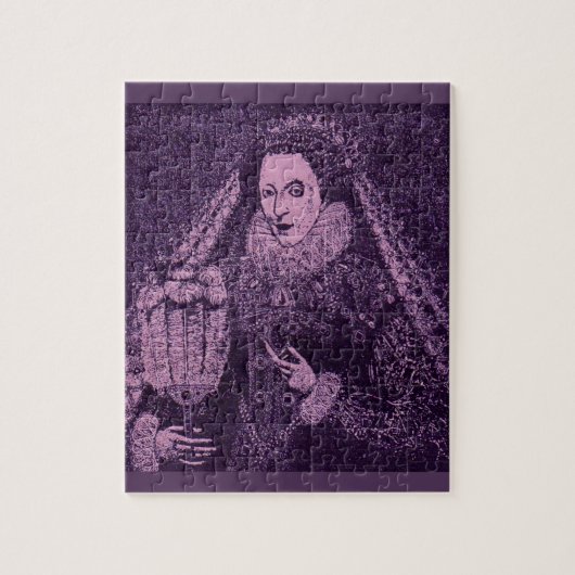 Königin Elizabeth I. in Lavendel Puzzle (Vertikal)