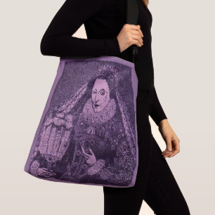 Königin Elizabeth I. in Lavendel Tragetaschen Mit Langen Trägern