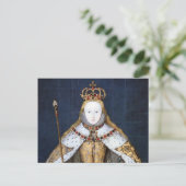 Königin Elizabeth I.: Krönung Postkarte (Stehend Vorderseite)