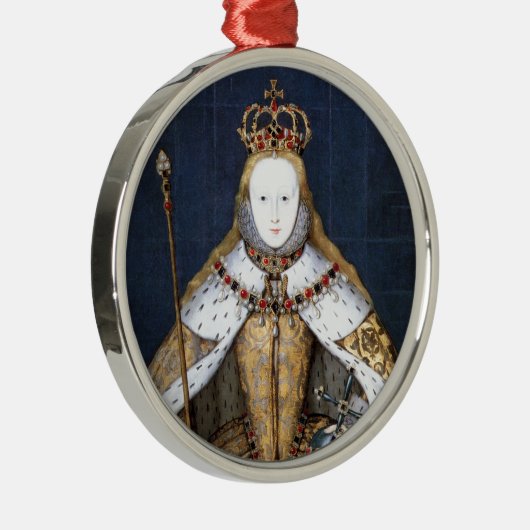 Königin Elizabeth I: Krönung Silbernes Ornament (Rechts)