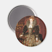 Königin Elizabeth I. Magnet (Vorderseite/Rückseite)