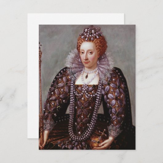 Königin Elizabeth I mit Perlen (Vorne/Hinten)