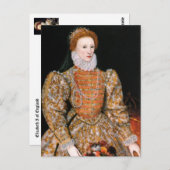 Königin Elizabeth I. Postkarte (Vorne/Hinten)