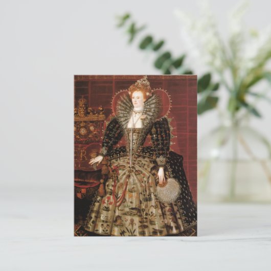 Königin Elizabeth I. Postkarte (Stehend Vorderseite)
