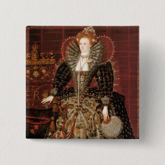Königin Elizabeth I von England Button (Vorderseite)