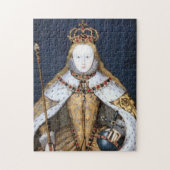 Königin Elizabeth I. von England in Coronation Rob Puzzle (Vertikal)