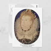 Königin Elizabeth I. von Nicholas Hilliard Postkarte (Vorne/Hinten)
