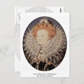 Königin Elizabeth I. von Nicholas Hilliard Postkarte (Vorne/Hinten)