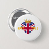 Königin Elizabeth II, 1926-2022 Button (Vorne & Hinten)