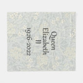 Königin Elizabeth II 1926-2022 Fleece Blanket (Vorderseite (Horizontal))