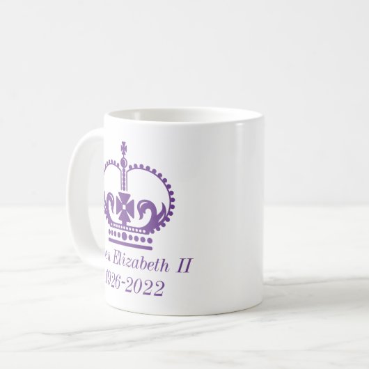 Königin Elizabeth II 1926-2022 Kaffeetasse (Vorderseite Links)