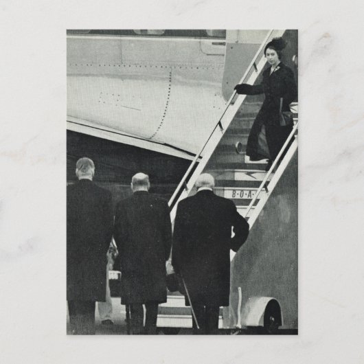 Königin Elizabeth II. als Königin Postkarte (Vorderseite)