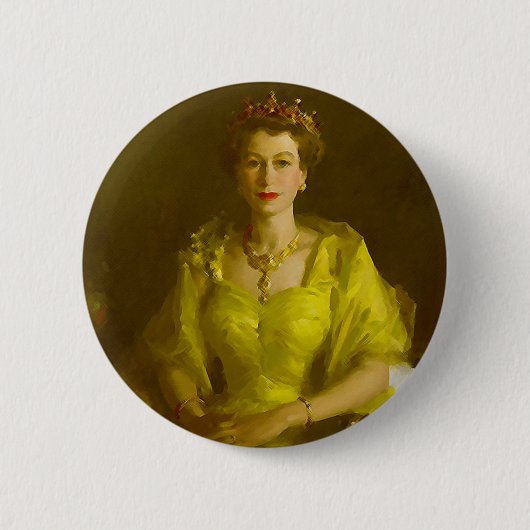 Königin Elizabeth II Button (Vorderseite)