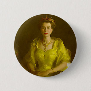 Königin Elizabeth II Button