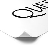 Königin Elizabeth II., Erleichterung zeichnend Poster (Ecke)