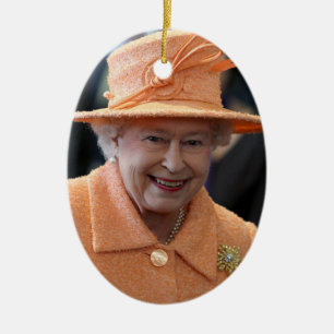 Königin Elizabeth II. Königin des Vereinigten Köni Keramik Ornament