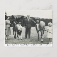 Königin Elizabeth II., Prinz Philip, Charles, Anne