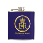 Königin Elizabeth II Reign Flachmann (Vorderseite)