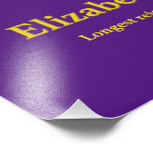 Königin Elizabeth II Reign Fotodruck (Ecke)