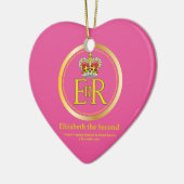 Königin Elizabeth II Reign Keramikornament (Links)