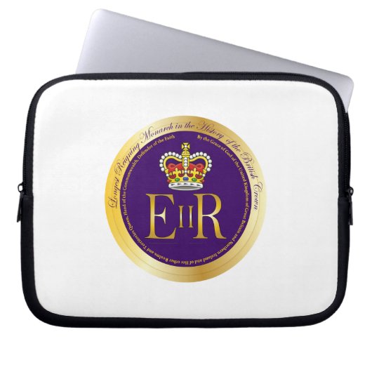 Königin Elizabeth II Reign Laptopschutzhülle (Vorderseite)