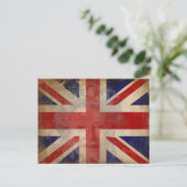 Königin Elizabeth II Silhouette auf der britischen Postkarte (Stehend Vorderseite)