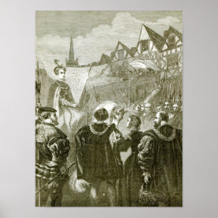 Königin Elizabeth in London Poster